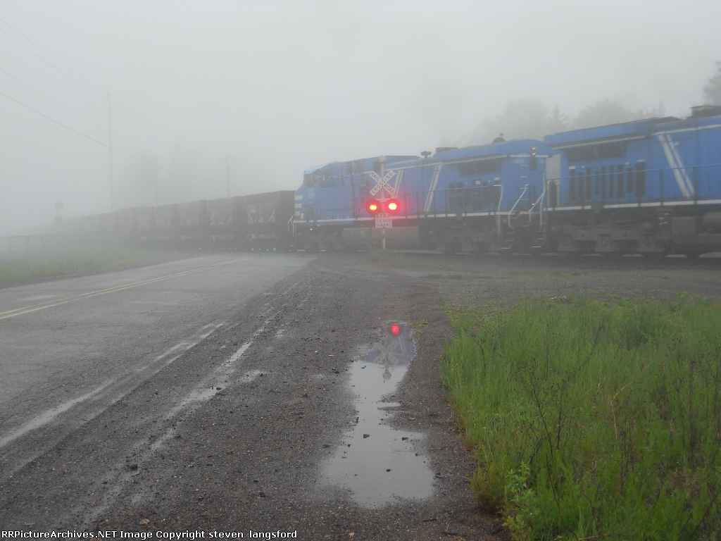 Leaving The Yard Under Heavy Fog